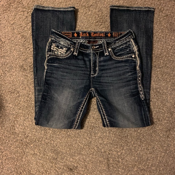 Rock Revival Dark Wash Boot Cut Jeans 💙 - Picture 2 of 10